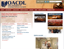 Tablet Screenshot of oacdl.org